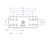 Scotty 163 15 Ball Mount wFishfinder  Universal Mounting Plate 0163