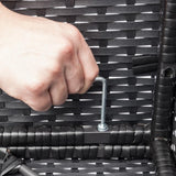 7PCS Outdoor Cushioned Patio Rattan Wicker Sofa Sectional Furniture Set (93875941)