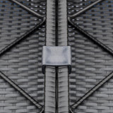 7PCS Outdoor Cushioned Patio Rattan Wicker Sofa Sectional Furniture Set (93875941)