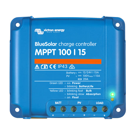 Victron BlueSolar MPPT Charge Controller  100V  15AMP  UL Approved SCC010015200R