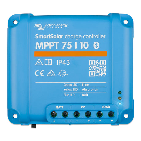 Victron SmartSolar MPPT Solar Charge Controller  75V  10Amp  UL Approved SCC075010060R