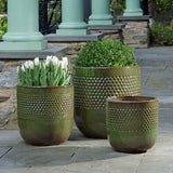 Campania Banded Coin Pot Planter, Set of 3 - 8421-25203
