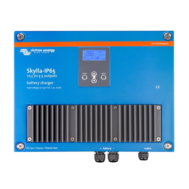Victron SkyllaIP65 1270 3Bank 120240VAC Battery Charger SKY012070100