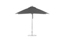 Ledge Lounger Essential Fiberglass Umbrella - 10' Square Pulley