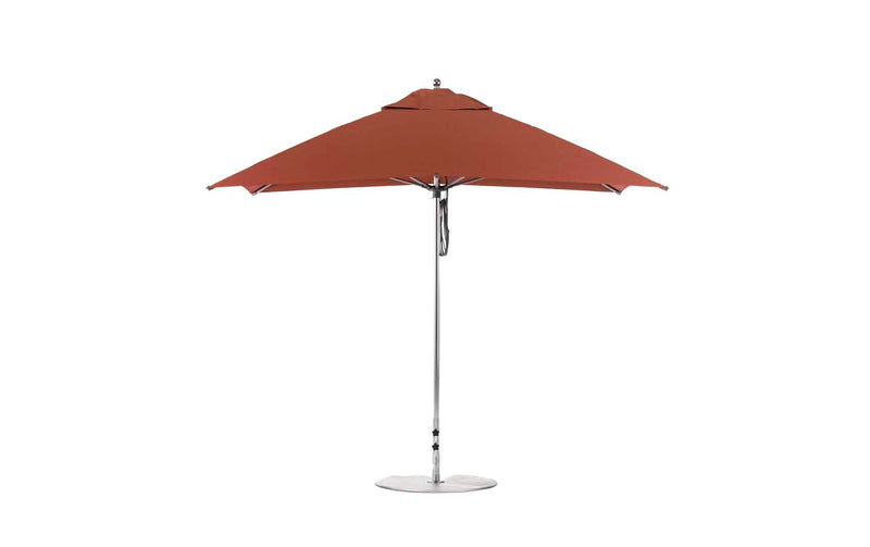 Ledge Lounger Essential Fiberglass Umbrella - 10' Square Pulley