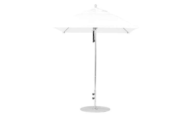 Ledge Lounger Essential Fiberglass Umbrella - 6.5' Square Pulley