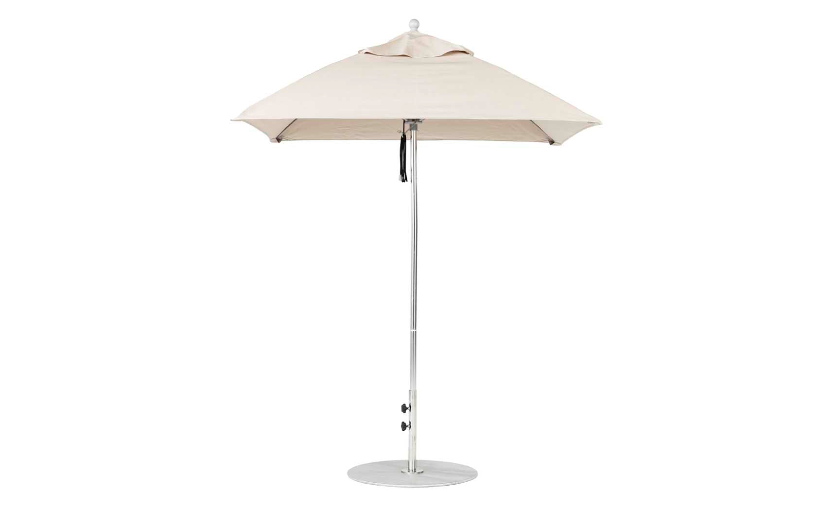 Ledge Lounger Essential Fiberglass Umbrella - 6.5' Square Pulley