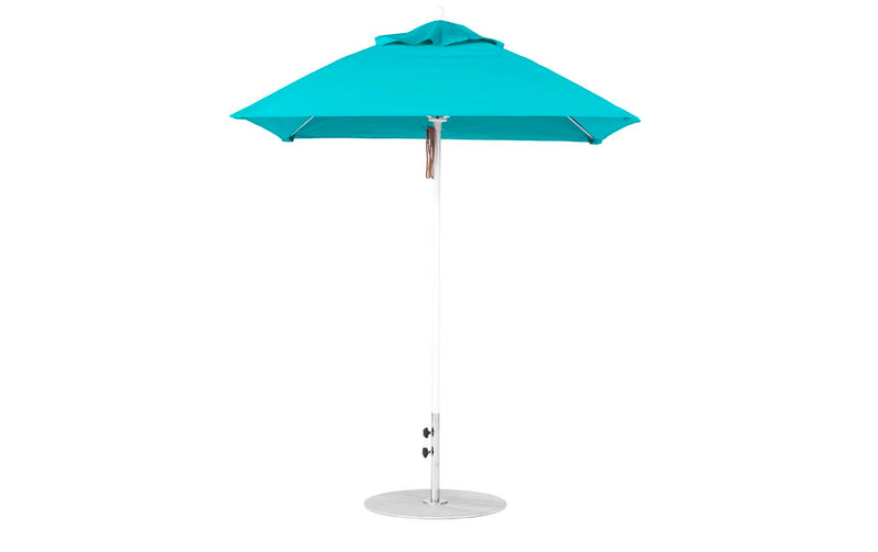 Ledge Lounger Essential Fiberglass Umbrella - 6.5' Square Pulley