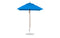 Ledge Lounger Essential Fiberglass Umbrella - 6.5' Square Pulley