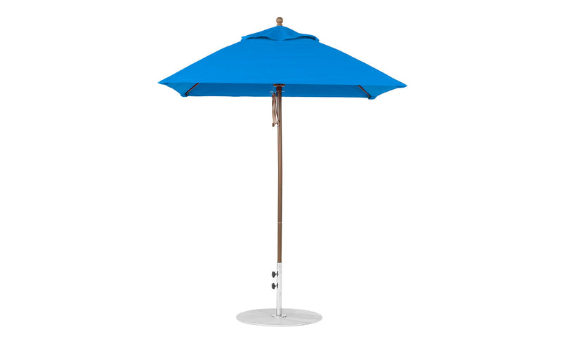 Ledge Lounger Essential Fiberglass Umbrella - 6.5' Square Pulley