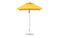 Ledge Lounger Essential Fiberglass Umbrella - 6.5' Square Pulley