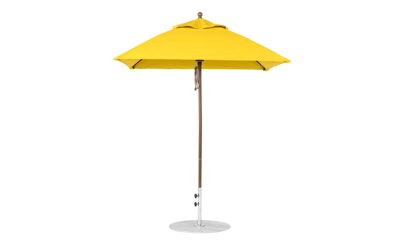 Ledge Lounger Essential Fiberglass Umbrella - 6.5' Square Pulley