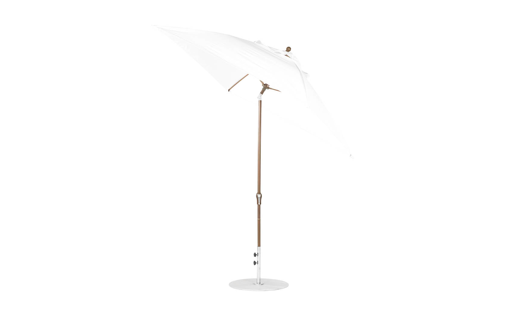 Ledge Lounger Essential Fiberglass Umbrella - 7.5' Square Crank Auto Tilt
