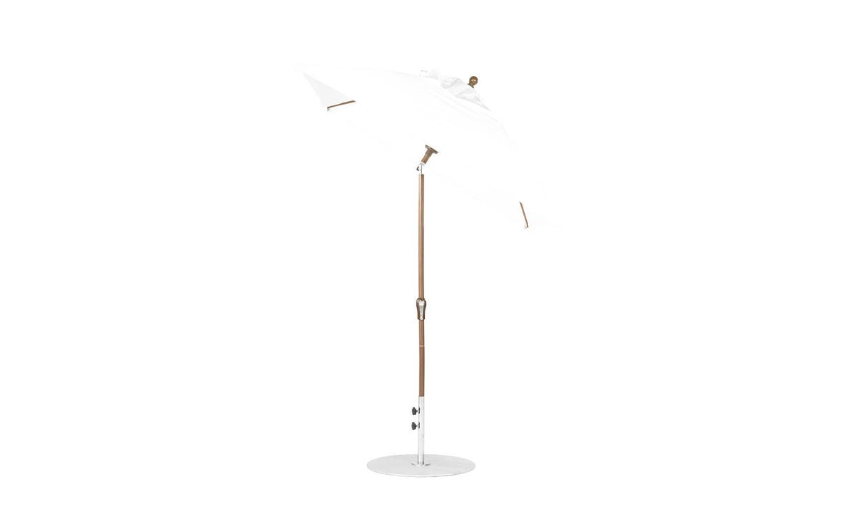 Ledge Lounger Essential Fiberglass Umbrella - 6.5' Square Crank Auto Tilt