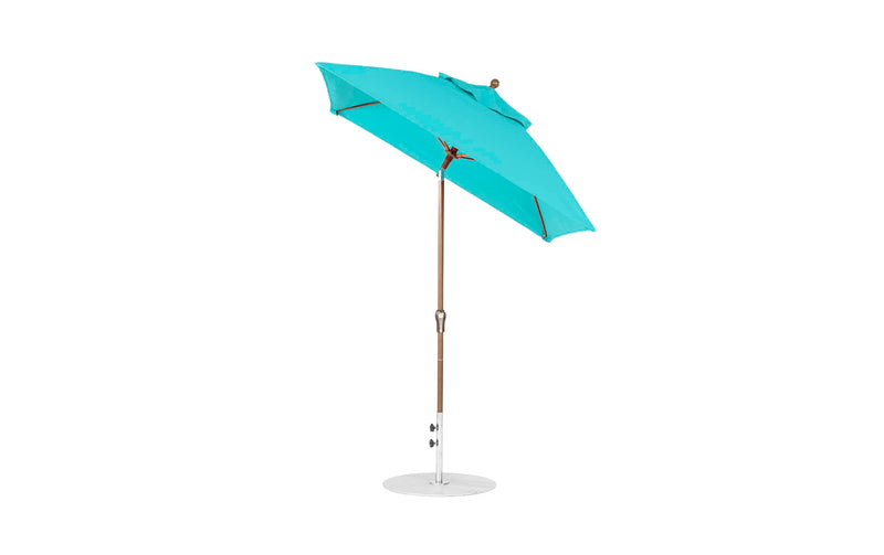 Ledge Lounger Essential Fiberglass Umbrella - 6.5' Square Crank Auto Tilt