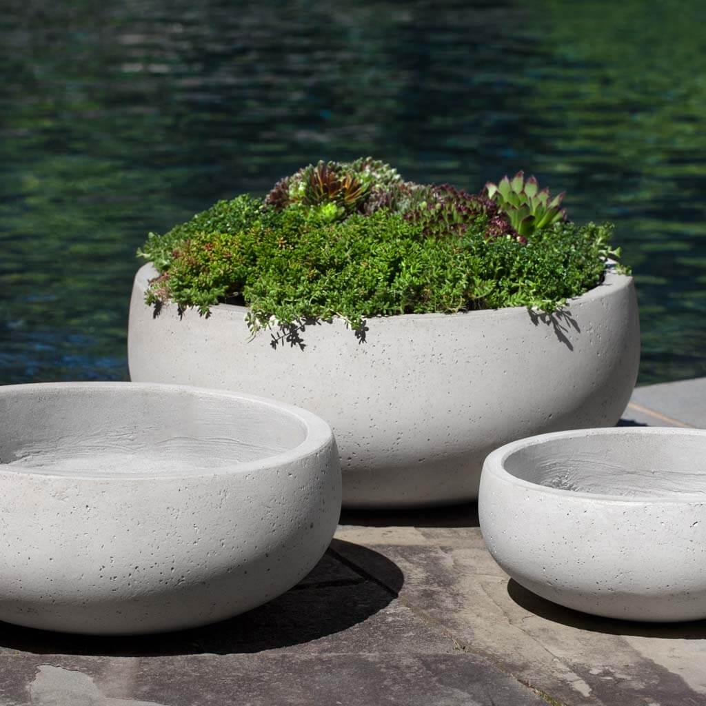 Campania Rio Bowl Planters, Set of 3 - 93-402-5803