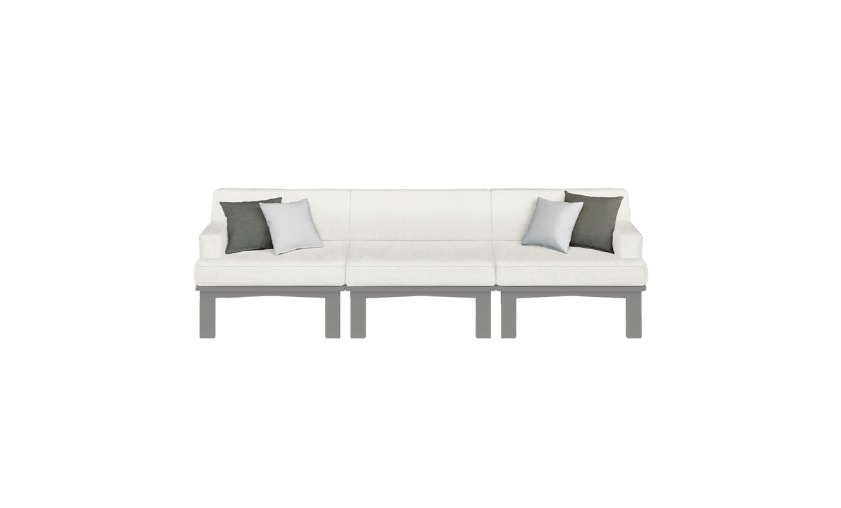 Ledge Lounger Mainstay Sectional 3 Piece Sofa