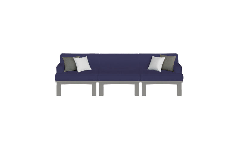 Ledge Lounger Mainstay Sectional 3 Piece Sofa