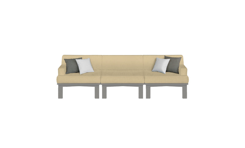 Ledge Lounger Mainstay Sectional 3 Piece Sofa