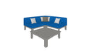 Ledge Lounger Mainstay Sectional 4 Piece Diamond