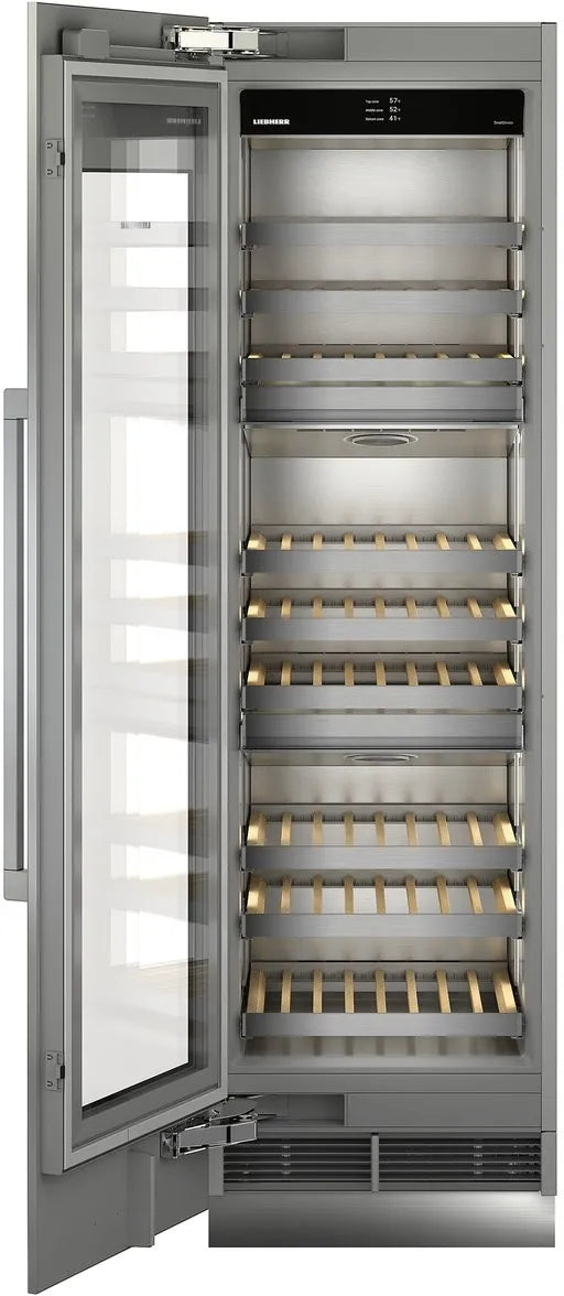 Liebherr MW2401 24 inch Built-In Triple Zone Smart Wine Cooler in Panel Ready