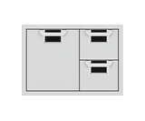 Aspire By Hestan 36" Double Drawer & Storage Drawer Combination - AESDR36