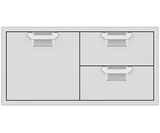 Aspire By Hestan 42" Double Drawer & Storage Drawer Combination - AESDR42