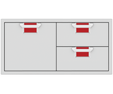 Aspire By Hestan 42" Double Drawer & Storage Drawer Combination - AESDR42