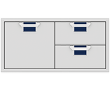 Aspire By Hestan 42" Double Drawer & Storage Drawer Combination - AESDR42