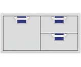 Aspire By Hestan 42" Double Drawer & Storage Drawer Combination - AESDR42