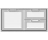 Hestan 42″ Marquise With Double Drawer And Storage Combination - AGSDR42