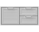 Hestan 42″ Marquise With Double Drawer And Storage Combination - AGSDR42