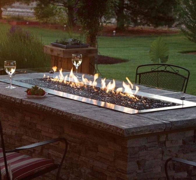 American Hearth 60 inch Carol Rose Manual Linear Fire Pit OL60TP10