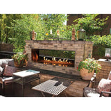American Hearth Carol Rose 48 inch Outdoor Linear See-Thru Fireplace OLL48SP12S