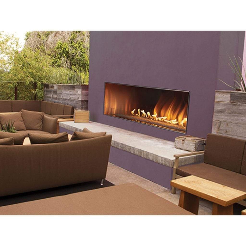 American Hearth Carol Rose 60 inch Linear Outdoor Fireplace OLL60FP12S