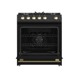 Forno Leonardo Espresso 30-Inch Gas Range, 5 Burners, 39,500 BTU, 5 cu.ft Convection Oven