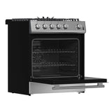 Forno Leonardo 30-Inch Stainless Steel Gas Range, 5 Sealed Burners, 5 cu.ft. Convection Oven
