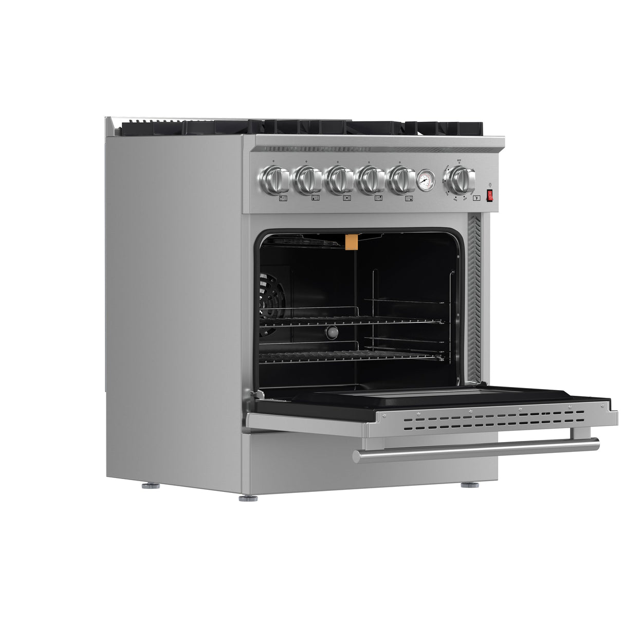 Forno Giovanni 30-inch Gas Range Stainless Steel, 5 Burners 67,000 BTU, 4.32 cu.ft. Convection Oven