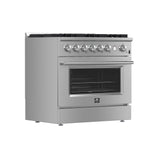 Forno Marco Gas Range Stainless Steel, Convection Oven