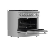 Forno Marco Gas Range Stainless Steel, Convection Oven