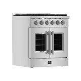 Forno Galiano Freestanding French Door Gas Range, Convection Oven, Energy Efficient