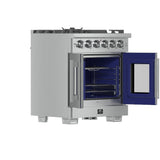 Forno Capriasca Freestanding French Door Gas Range, Convection Oven, Energy Efficient