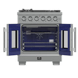 Forno Capriasca Freestanding French Door Gas Range, Convection Oven, Energy Efficient