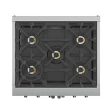 Forno Capriasca Freestanding French Door Gas Range, Convection Oven, Energy Efficient