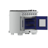 Forno Capriasca Freestanding French Door Gas Range, Convection Oven, Energy Efficient
