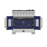 Forno Capriasca Freestanding French Door Gas Range, Convection Oven, Energy Efficient