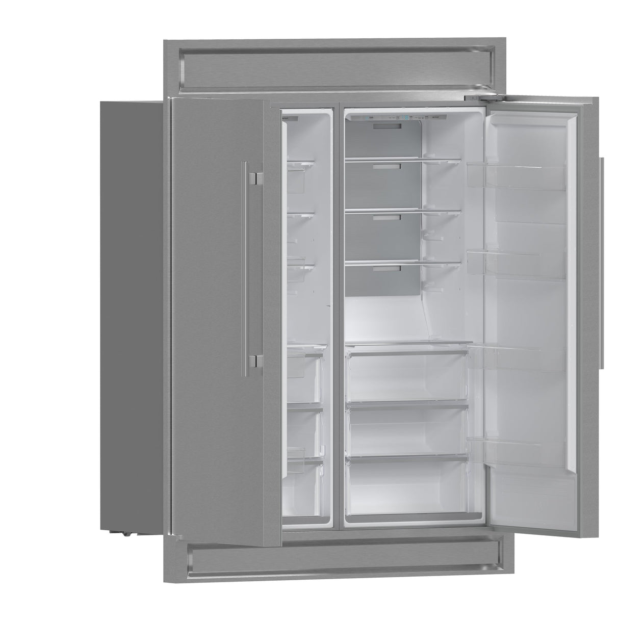Forno Maderno 2-28-Inch Wide Convertible Refrigerator/Freezer, Decorative Trim, 27.2 cu.ft, 84-Inch High