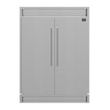 Forno Maderno 2-28-Inch Wide Convertible Refrigerator/Freezer, Decorative Trim, 27.2 cu.ft, 84-Inch High