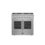 Forno Galiano Freestanding French Door Gas Range, Convection Oven, Energy Efficient