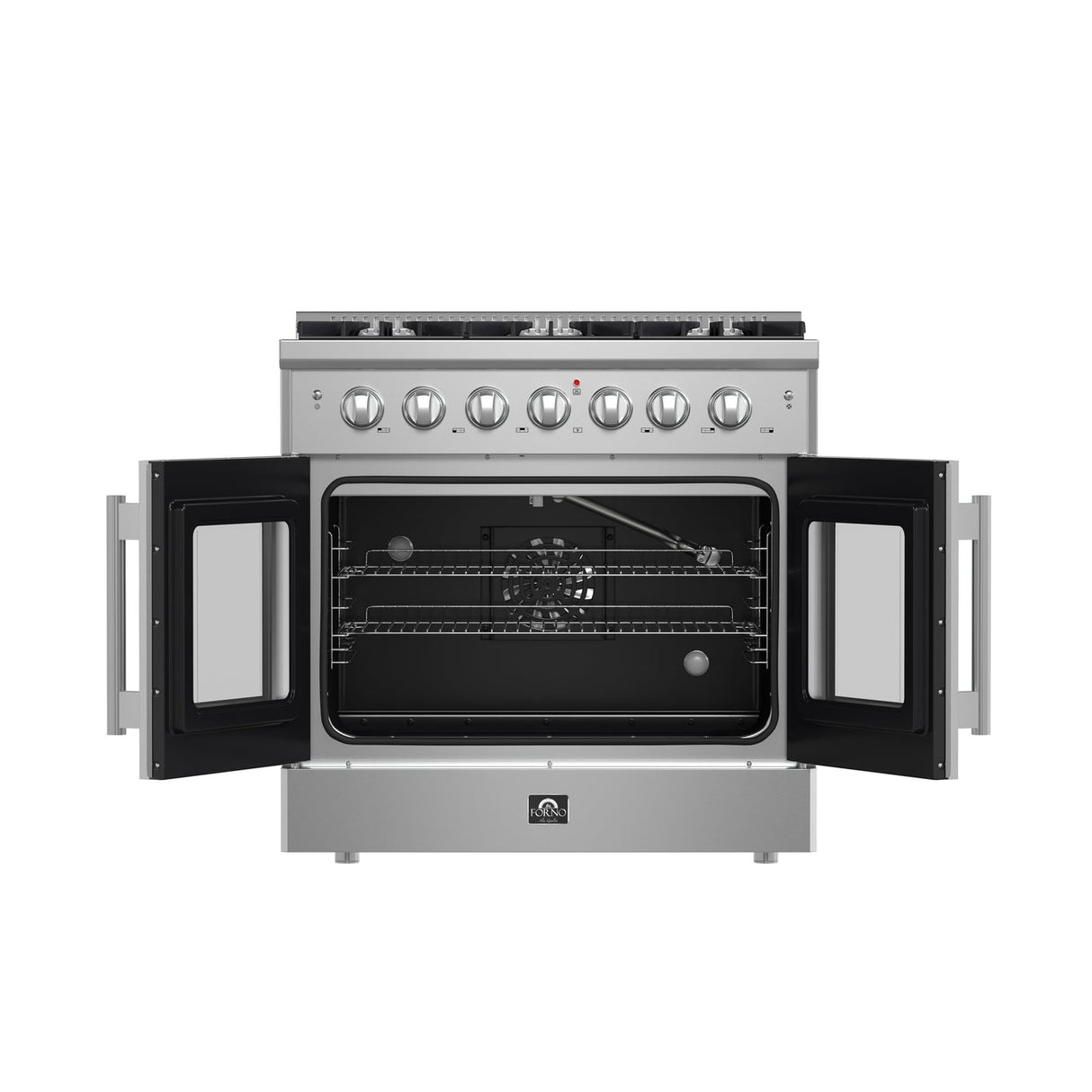 Forno Galiano Freestanding French Door Gas Range, Convection Oven, Energy Efficient